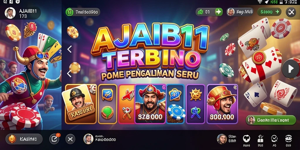 Screenshot AJAIB11 menampilkan aksi seru di permainan kasino.