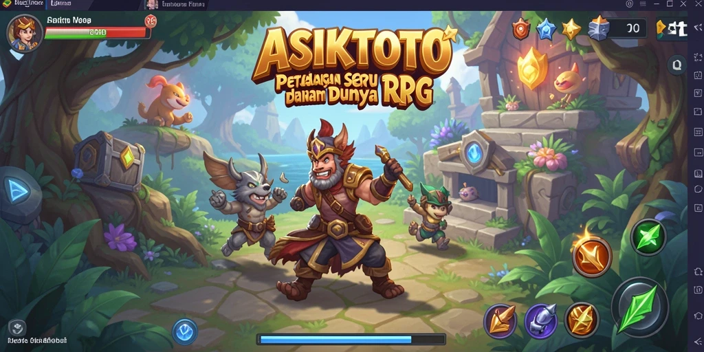 Tangkapan layar gameplay ASIKTOTO menampilkan aksi RPG yang mendebarkan.