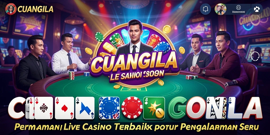 Tampilan gameplay Live Casino yang interaktif dan mendebarkan.