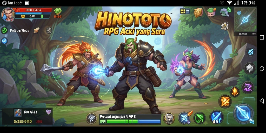 Gameplay seru HINOTOTO yang memikat para pemain ARPG.