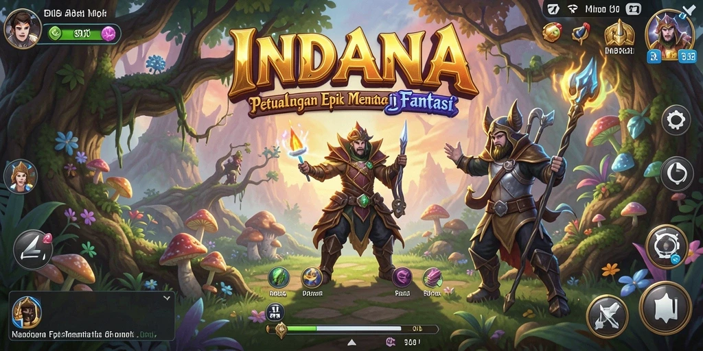 Tampilan gameplay INDAAA yang penuh petualangan dan tantangan.