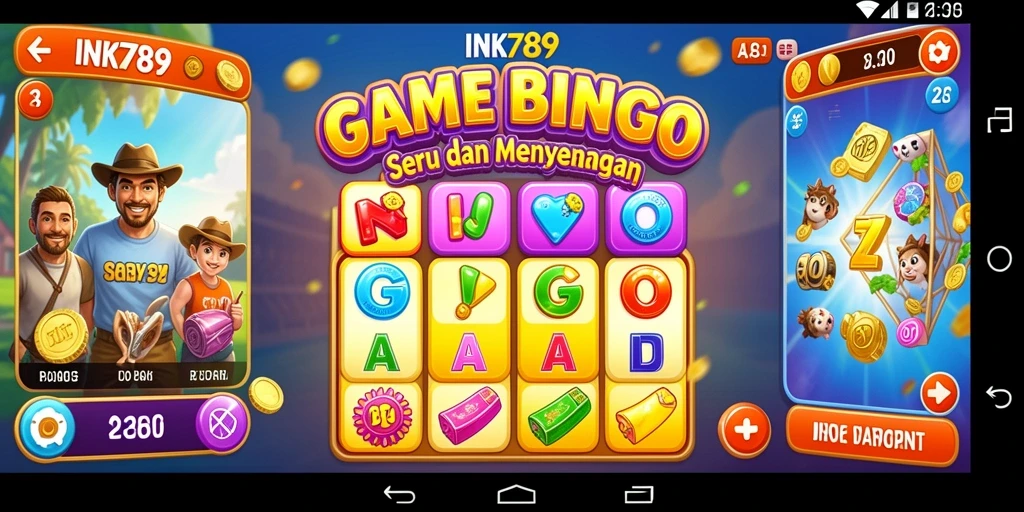 Tampilan gameplay Bingo yang menarik dan interaktif di INK789.