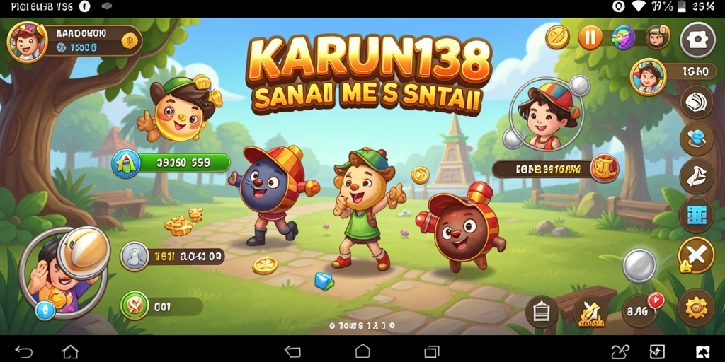 Tampilan gameplay menyenangkan dari KARUN138 dengan grafis cerah.