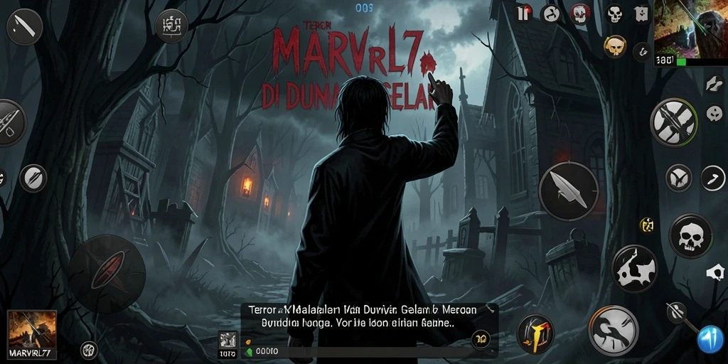 Menampilkan gameplay mendebarkan di dunia horor yang kelam.