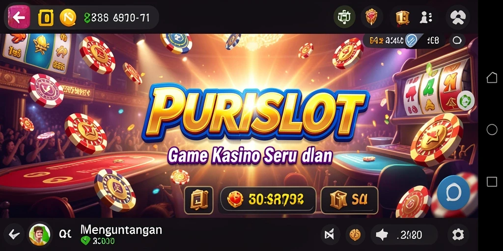 Tampilan gameplay seru dari PURISLOT yang menyajikan kasino digital.