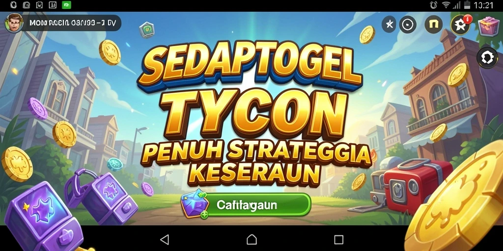 Tampilan gameplay SEDAPTOGEL yang menarik dan strategis dalam dunia Tycoon.