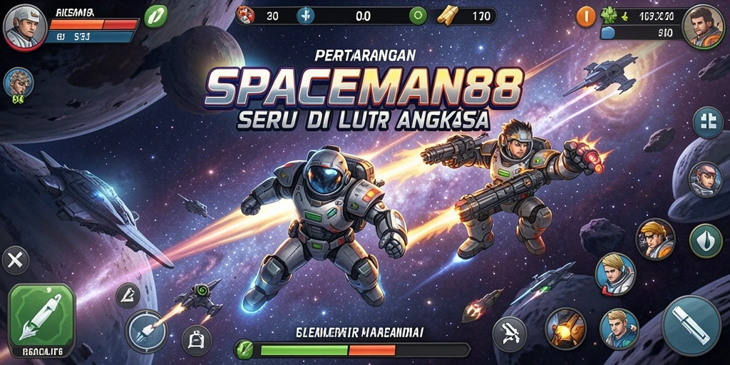 Tampilan gameplay menarik dari SPACEMAN88 dengan aksi pertarungan seru.