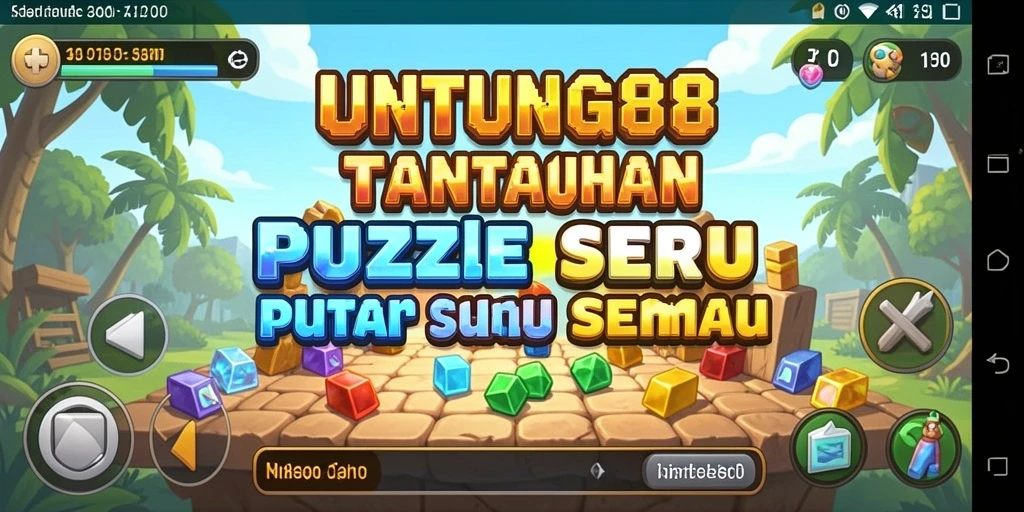 Tampilan utama gameplay UNTUNG88 dengan tantangan puzzle yang mengasyikkan.
