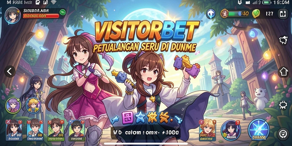 Tangkapan layar visual menakjubkan dari gameplay seru VISITORBET.