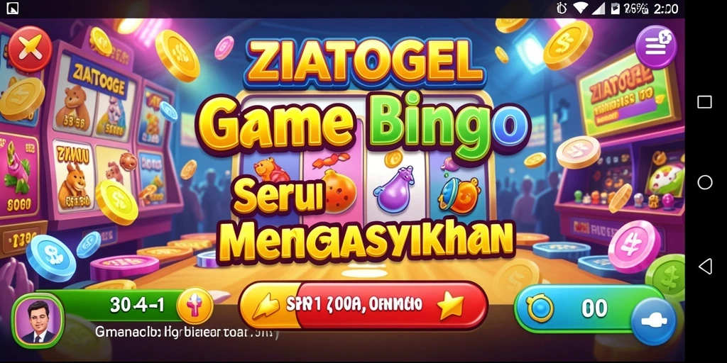 Tampilan gameplay Bingo yang menarik dan interaktif di ZIATOGEL.
